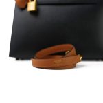 Kelly 25 Bi-Color Horseshoe (HSS) Black/Gold Epsom Gold Plated D Stamp - Image 5