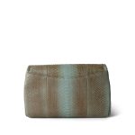 Brown/Blue Python Single Flap Bag Medium LGHW - Image 4