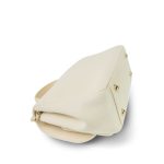 Ivory Caviar Quilted Business Affinity Flap Small Light Gold Hardware - Image 11