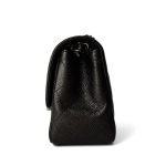 Black Caviar Quilted Mini Square Flap Ruthenium Hardware - Image 4