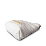 White Calfskin Quilted Mini 22 Bag Antique Gold Hardware - Image 7