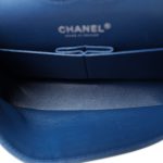 16B Navy Caviar Quilted Classic Flap Medium Ruthenium Hardware - Image 14