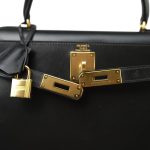 Vintage Kelly Sellier 28 Black Box Calfskin Gold Plated (Y) Stamp - Image 9