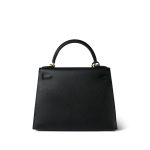 Kelly 28 Sellier Black Epsom Gold Plated A Stamp - Image 13