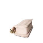 Light Pink Boy Bag Small Caviar Quilted Light Gold Hardware - Image 4