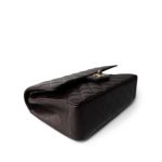 22K Plum Caviar Quilted Medium Classic Flap LGHW - Image 11