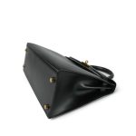 Kelly 28 Sellier Black Box Calfskin Gold Plated U Circle Stamp - Image 15