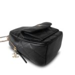 24C Black Caviar Quilted Classic CC Mini Backpack LGHW - Image 9