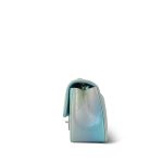 24P Multi Color Pearly Lambskin Quilted Mini Rectangular Flap Light Gold Hardware - Image 2