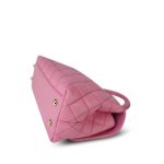23A Light Pink Caviar Quilted Coco Chain Handle Small LGHW - Image 11