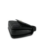 21S Black Lambskin Quilted Small Trendy CC Light Gold Hardware - Image 7