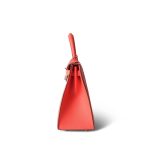Kelly 28 Rose Texas Veau Epsom Leather Palladium Plated Y Stamp - Image 6