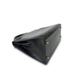 Kelly Sellier 28 Black Box Calfskin Gold Plated T Circle Stamp - Image 16