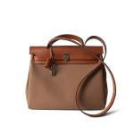 Herbag Zip 31 Fauve and Chai Toile Vache Hunter Palladium Plated - Image 15