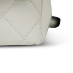 White Caviar Quilted My Everything Flap Black Hardware - Image 4