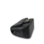 Black Lambskin Quilted Mini Square Flap LGHW - Image 9
