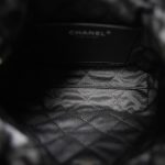 24B Black Floral Denim Quilted Mini 22 Bag - Image 14