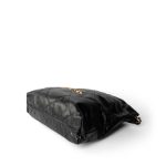 23A Black Calfskin Quilted 22 Hobo Bag Small Aged Gold Hardware - Image 10