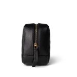 22C Black Caviar Quilted Cosmetic Pouch LGHW - Image 2