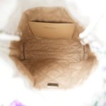 White Calfskin Quilted Mini 22 Bag Rainbow Hardware - Image 14