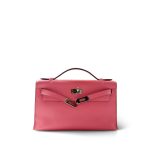 Kelly Pochette Rose Azalee Swift Palladium Plated Hardware A Stamp - Image 13