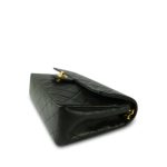 Dark Green/Khaki Lambskin Quilted Classic Flap Medium Gold Hardware - Image 5