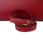 Kelly Sellier 28 Rouge Vif Box Calfskin Gold Plated C Square Stamp - Image 18