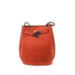 So Kelly 22 Orange Togo Palladium Plated T Stamp - Image 8
