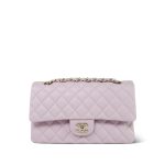 21S Light Pink Caviar Quilted Classic Flap Medium Light Gold Hardware