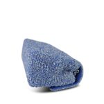 24P Blue White Tweed Quilted Mini Rectangular Flap Silver Hardware - Image 7