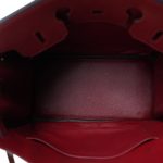 Birkin 35 Rouge H Buffle Skipper Gold Plated [F] Stamp - Image 15