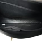 21S Black Lambskin Quilted Small Trendy CC Light Gold Hardware - Image 11