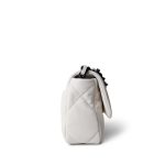 21K White Lambskin Quilted 19 Flap Small Black Hardware - Image 6