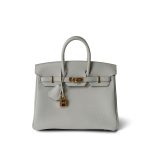 Birkin 25 Gris Perle Togo Gold Plated Z Stamp