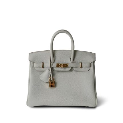 Birkin 25 Gris Perle Togo Gold Plated Z Stamp