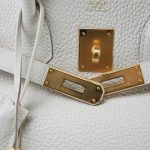 Birkin 30 Craie Veau Togo Gold Plated Y Stamp - Image 8