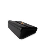 Vintage Black Caviar Quilted Square Flap Gold Hardware - Image 4
