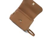 Dark Beige Caviar Quilted Business Affinity Medium Flap Light Gold Hardware - Image 9