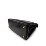 Kelly 28 Retourne Black Box Calfskin Gold Plated A Square Stamp - Image 10