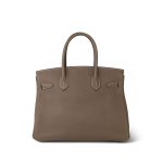 Birkin 30 Etoupe Togo Gold Plated C Stamp - Image 9
