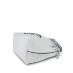 White/Black Terry Cloth Quilted CC Beach Tote with Towel Set - Image 8