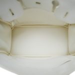 Birkin 30 White Clemence Palladium Plated M Square Stamp - Image 11