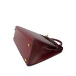 Kelly 28 Rouge H Box Calfskin Gold Plated Z Circle Stamp - Image 14