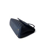 Navy Caviar Quilted Coco Handle Large Aged Gold Hardware - Image 6