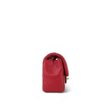 20S Red Lambskin Quilted Mini Rectangular Flap Light Gold Hardware - Image 4