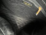 23K Black Caviar Quilted 22 Hobo Drawstring Bag Medium Aged Gold - Image 8
