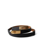 Kelly Belt Noir Epsom Gold Plated Y Stamp - Image 5