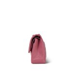 22A Pink Caviar Quilted Classic Flap Small Light Gold Hardware - Image 3