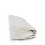 21S White Caviar Quilted Jumbo Classic Flap Silver Hardware - Image 8