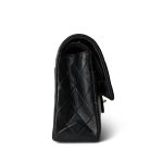 Vintage Black Lambskin Quilted Medium Classic Flap GHW - Image 4